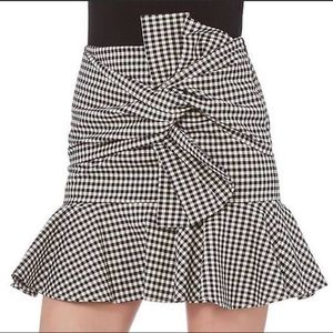 Veronica beard gingham skirt